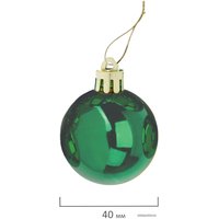 Елочная игрушка Золотая сказка зеленый 591126 12 шт