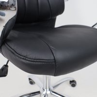 Офисное кресло AksHome King A (натуральная кожа, черный)