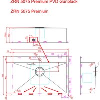 Кухонная мойка ZorG ZRN 5075 Premium