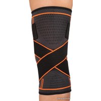 Суппорт колена Indigo IN209 XL (черный/оранжевый)