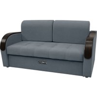 Диван Сириус Лидер-1 НПБ 185x110 (Eva 32 велюр серый)