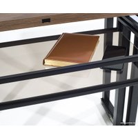 Стол-трансформер Aledar Slider 115x40-80x78 (дуб шерман коньяк коричневый H1344 ST32/черный муар)