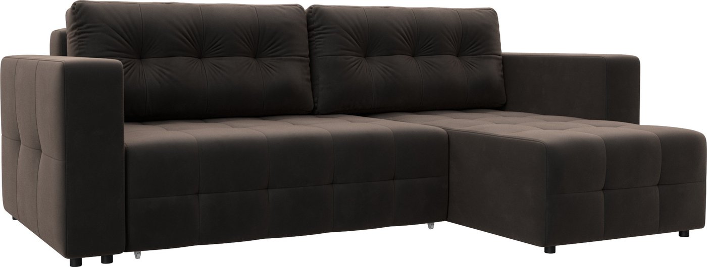 

Угловой диван Лига диванов Лига-075 универсальный 130022 (велюр Seven 727 коричневый)