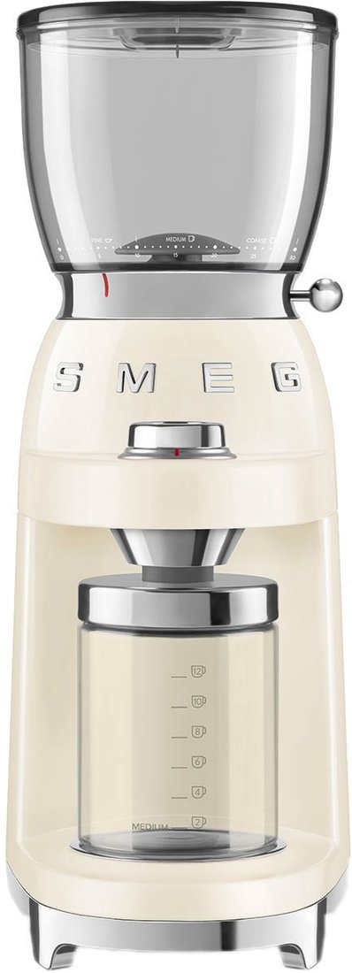 

Электрическая кофемолка Smeg CGF01CREU (кремовый)