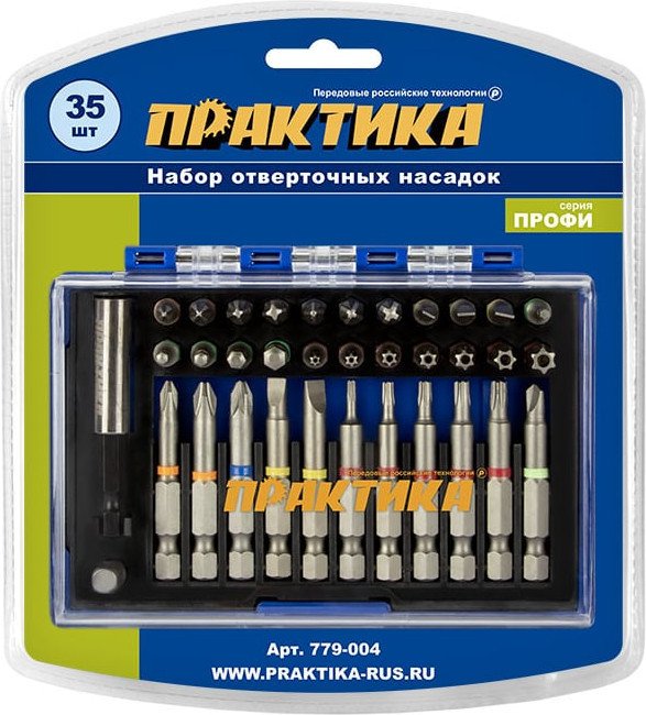 Набор бит Практика Профи 779-004 (35 шт)