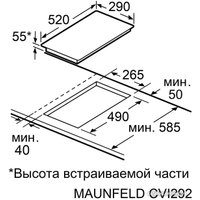 Варочная панель MAUNFELD CVI292S2BWH Inverter