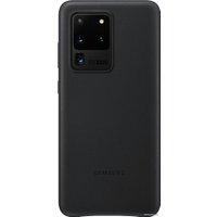 Чехол для телефона Samsung Leather Cover для Galaxy S20 Ultra (черный)