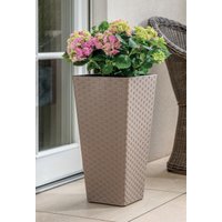 Кашпо Form-Plastic Rattana Slim FP-3900-051 (серо-бежевый)