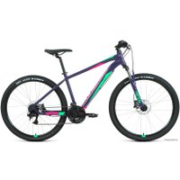Велосипед Forward Apache 27.5 3.2 HD р.19 2022 (фиолетовый/зеленый)