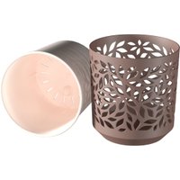 Кашпо La Decoro Leaves КШ-9573 (мокко/пудра)