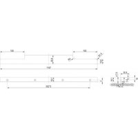 Ручка мебельная Boyard Ray RT109BL.1/000/1200