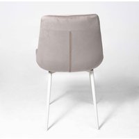 Стул Алвест AV 405 (бежевый бархат Confetti smoke/белый)