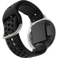 Умные часы Amazfit Active 2 (серебристый, с черным силиконовым ремешком)