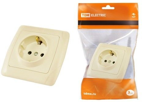 

Розетка TDM Electric Онега SQ1805-0045 (слоновая кость)