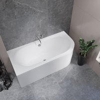 Ванна Lauter Bliss 150 L 21201051L (с каркасом и сифоном 21Y11021 матовый черный)