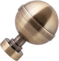 

Наконечник для карниза АС ФОРОС Шар большой D25 (антик)