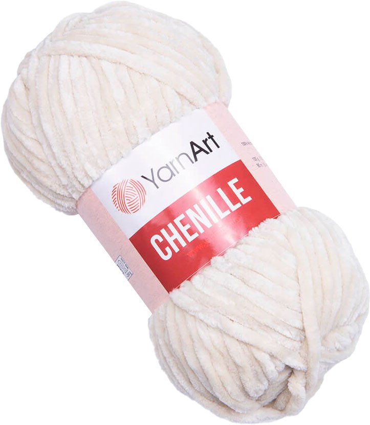 

Пряжа для вязания Yarnart Chenille 100% микрополиэстер 545 (90 м, сливочный)