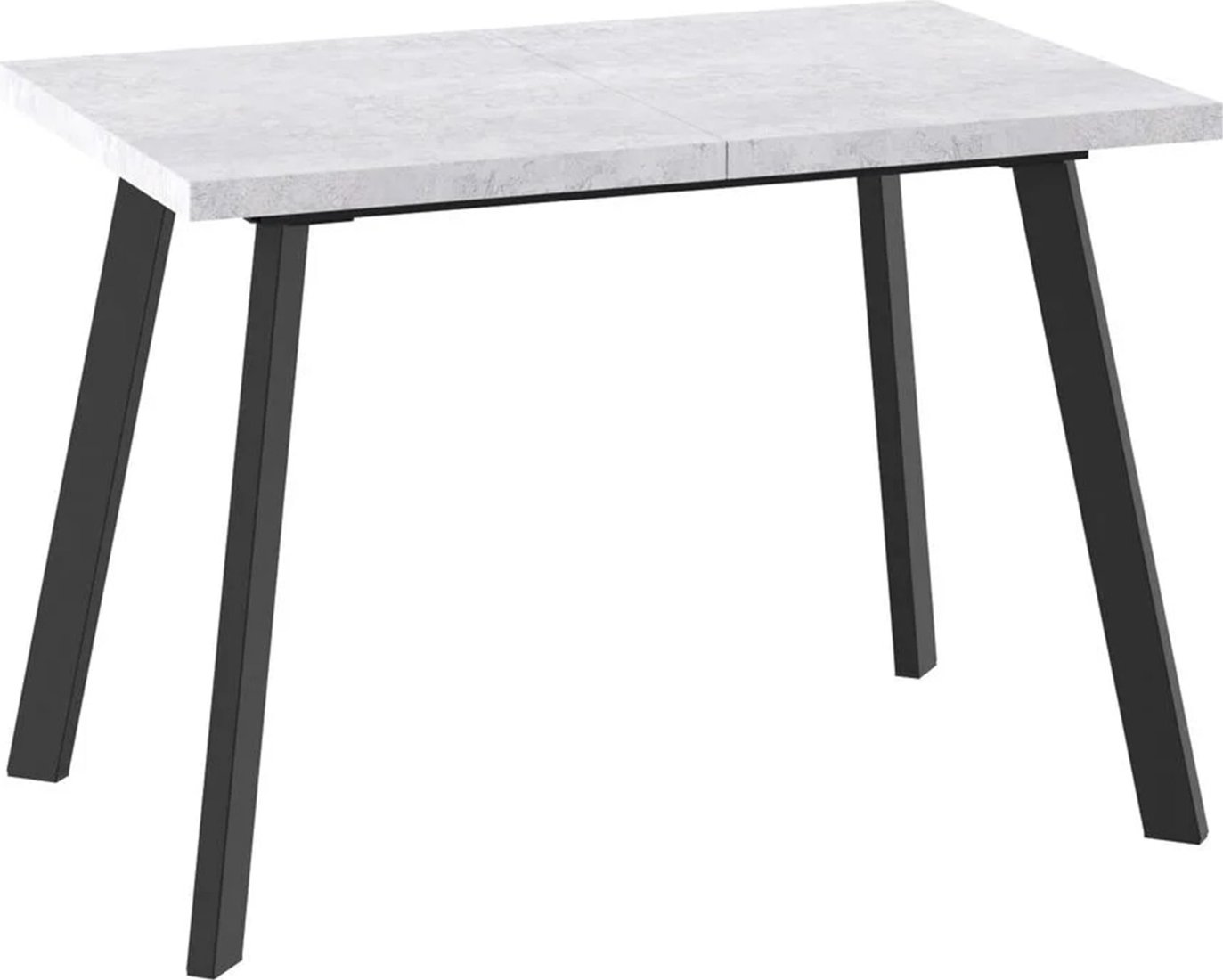 

Кухонный стол Мамадома Borg-110 раздвижной 110-142х70 (серый сланец/черный)