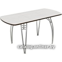 Кухонный стол ВВР ЛДСП раздвижной (ясень анкор светлый/подстолье паук)