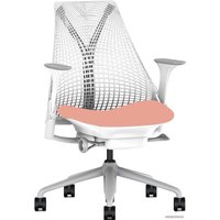 Офисное кресло Herman Miller Sayl (цвет розовый/белый, Y-образная поддержка спины)