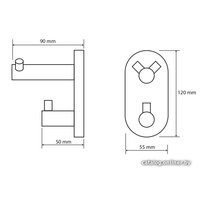 Крючок для ванны Bemeta Omega 104405222