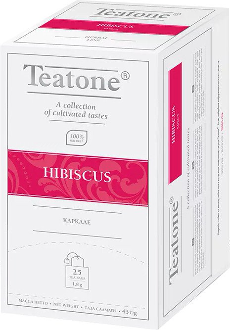 

Каркаде Teatone Hibiscus karkade Red Tea - Красный чай Гибискус каркаде 25 шт