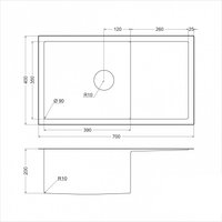 Кухонная мойка Emar EMB-124 PVD Nano Satine