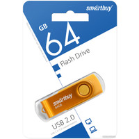 USB Flash SmartBuy Twist 64GB (желтый)