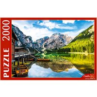 Пазл Рыжий кот Италия. Озеро Брайес и лодки ПИ2000-3697 (2000 эл)