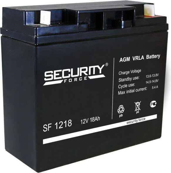 

Аккумулятор для ИБП Security Force SF 1218 (12В/18 А·ч)
