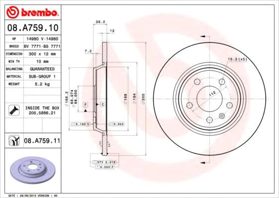

Brembo 08A75911