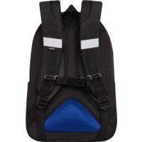 Школьный рюкзак Grizzly RB-452-3 (черный/синий)