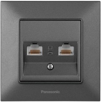 

Розетка компьютерная Panasonic Arkedia Slim WNTC04062DG-BY