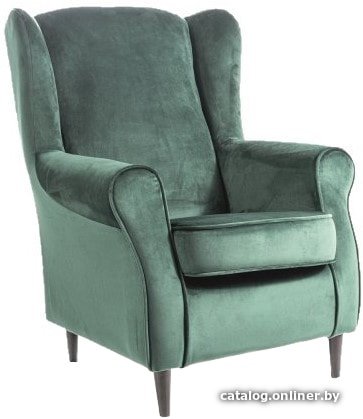 Интерьерное кресло Signal Baron Velvet Bluvel 78 (зеленый)