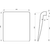 Подголовник для ванны Wellsee Useful Extras 261910000