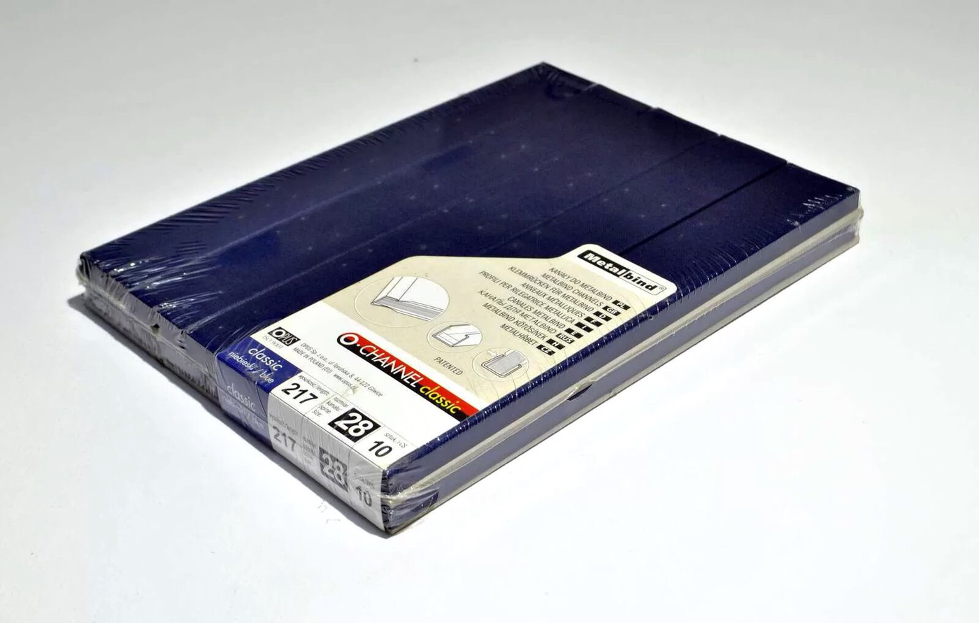 

Металлический канал для переплета OPUS Classic 217x28 мм OCH2821710NIE (10 шт, синий)