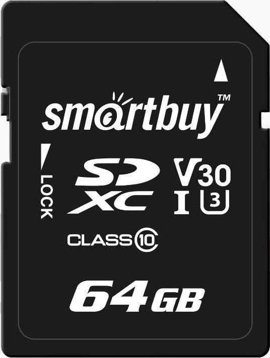 

Карта памяти SmartBuy SDXC SB64GBSDXC10U3 64GB