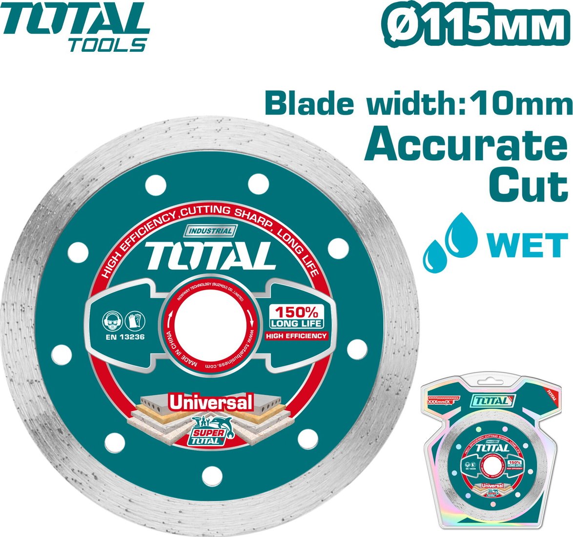 

Отрезной диск алмазный Total TAC2121151