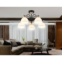 Люстра средней высоты Ambrella light Traditional TR3162/5 BK/FGD