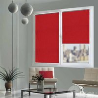 Мини рулонные шторы Jalux N 2088 75x160 (красный)