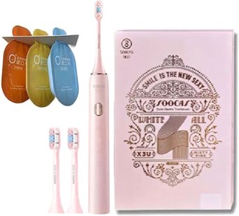Электрическая зубная щетка Soocas X3U Limited Edition (с гелем, розовый)