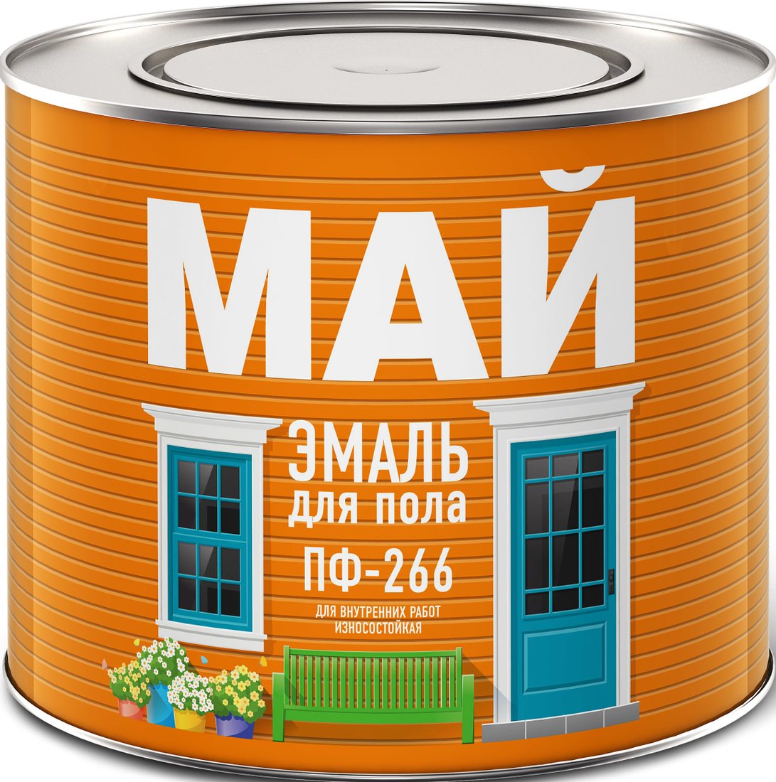 

Эмаль Ярославские краски Май для пола ПФ-266 1.9 кг (желто-коричневый)