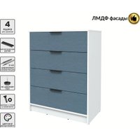 Комод Интерлиния Концепт КТ-К80 Глосс (белый платинум/дуб лазурный)