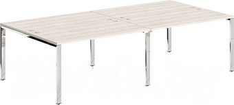 Офисный стол для переговоров Skyland Xten-Gloss XGWST 2814.1 (сосна эдмонт/нержавейка полированная)