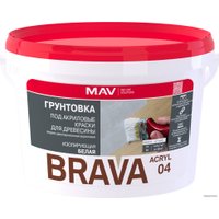 Акриловая грунтовка Brava Acryl 04 (1 л, белый)