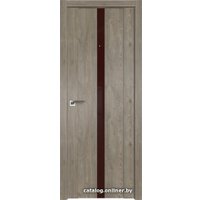 Межкомнатная дверь ProfilDoors 2.04XN L 90x200 (каштан темный, стекло lacobel коричневый лак)