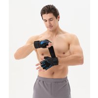 Перчатки для фитнеса Starfit WG-201 (S, черный/синий)