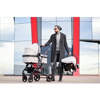 Универсальная коляска Lorelli Alba Set 2021 (3 в 1, черный)