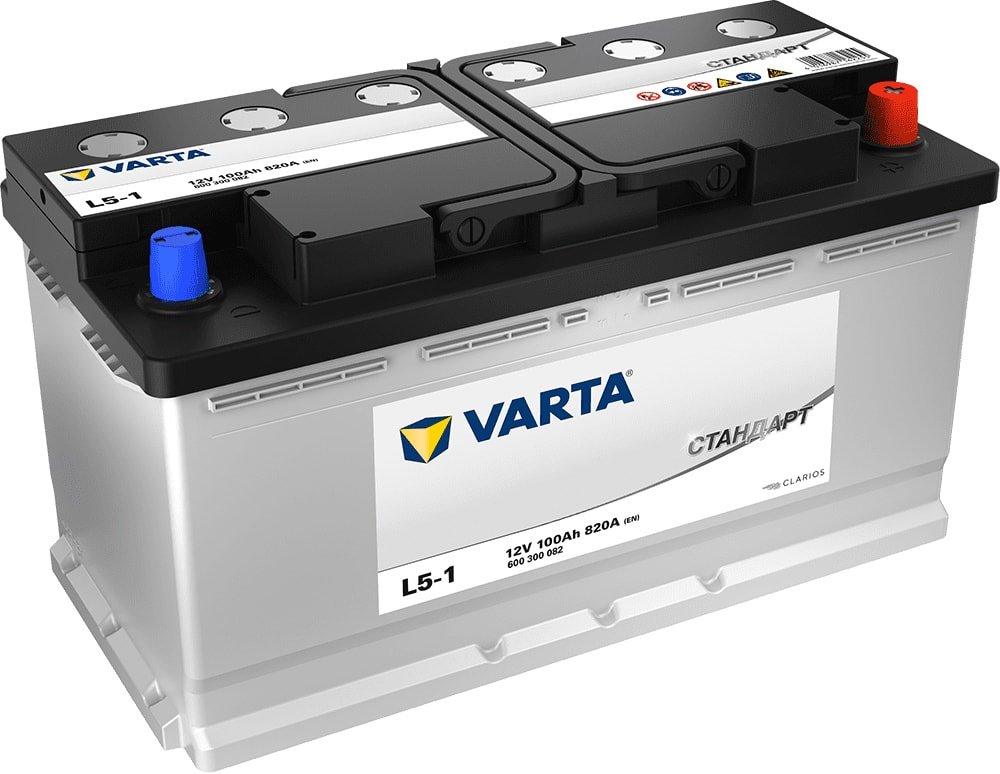 

Автомобильный аккумулятор Varta Стандарт L5-1 6СТ-100.0 VL 600 300 082 (100 А·ч)