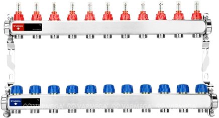 

Запорная арматура Varmega Коллектор для теплого пола с расходомерами VM15111 ВР 1"
